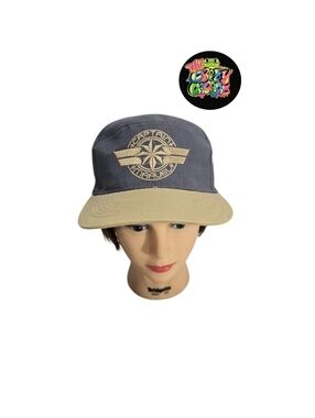 Captain Marvel Hat Spell Out Logo Movies Comic Book Snap Back Baseball Cap